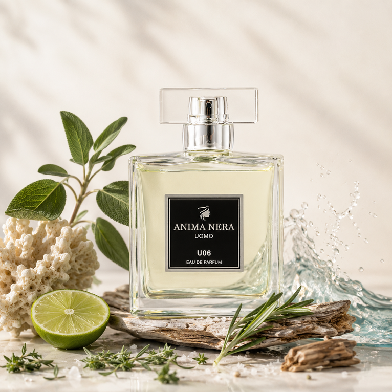 anima nera parfum u06 - essenza 30% - ispirato a acqua di giò (giorgio armani) 100 ml